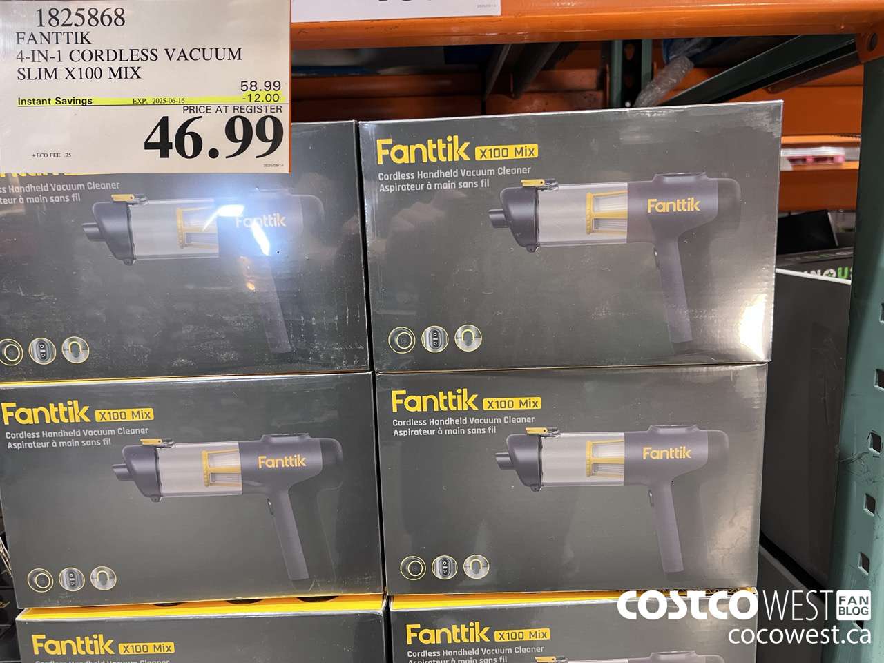 1825868 FANTTIK X100 4-IN-1 CORDLESS VACUUM ($12.00 INSTANT SAVINGS EXPIRES ON 2025-06-16) $46.99