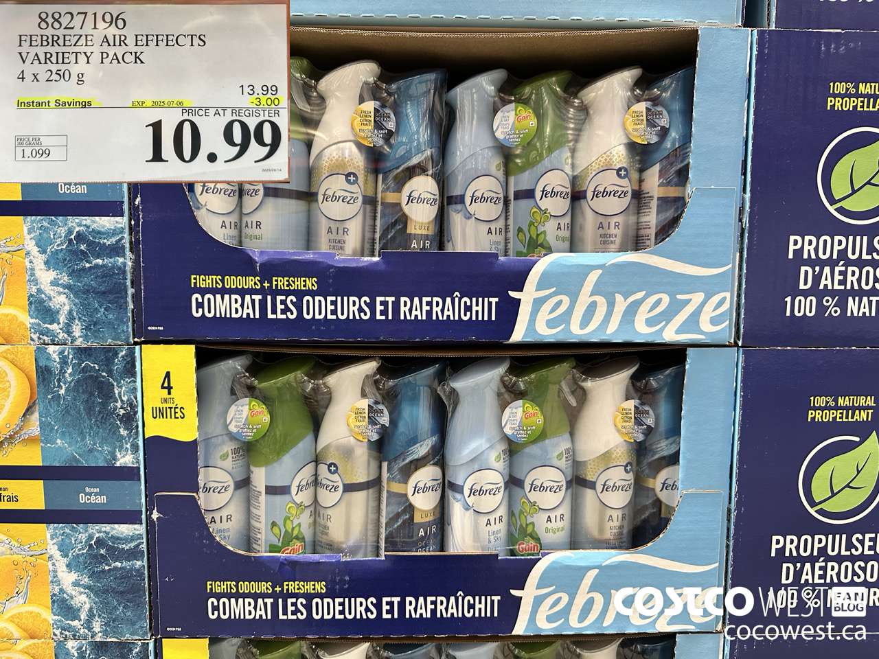 8827196 FEBREZE AIR EFFECTS VARIETY PACK 4 X 250 G ($3.00 INSTANT SAVINGS EXPIRES ON 2025-07-06) $10.99