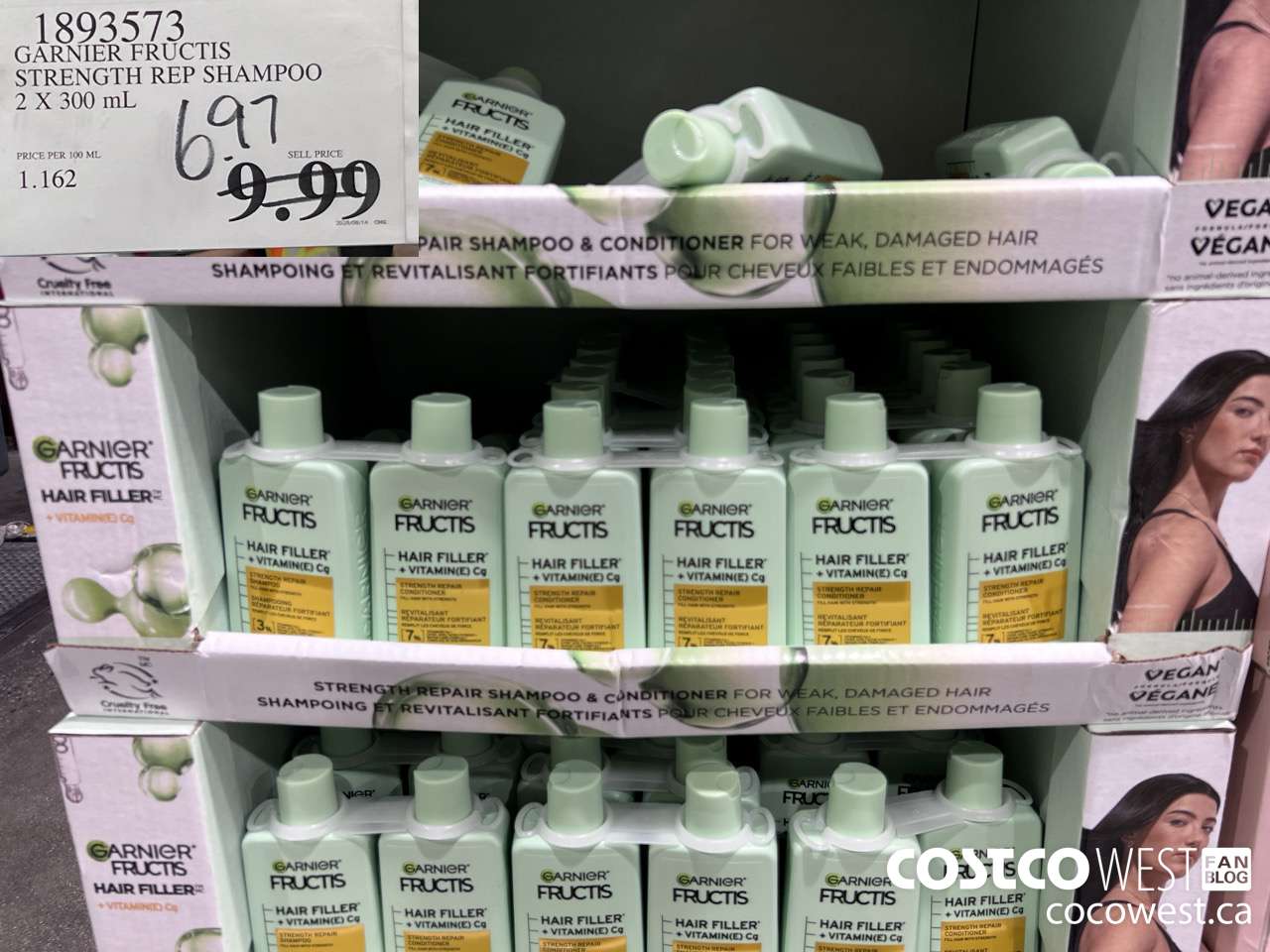 1893573 GARNIER FRUCTIS STRENGTH REP SHAMPOO 2 X 300M $6.97