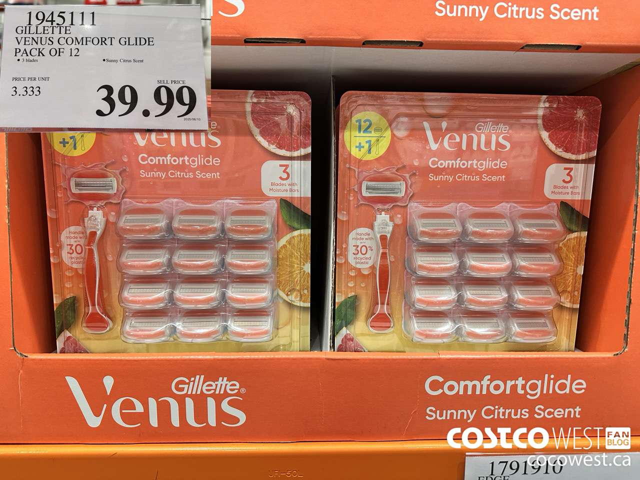 1945111 GILLETTE VENUS COMFORT GLIDE PACK OF 12 $39.99