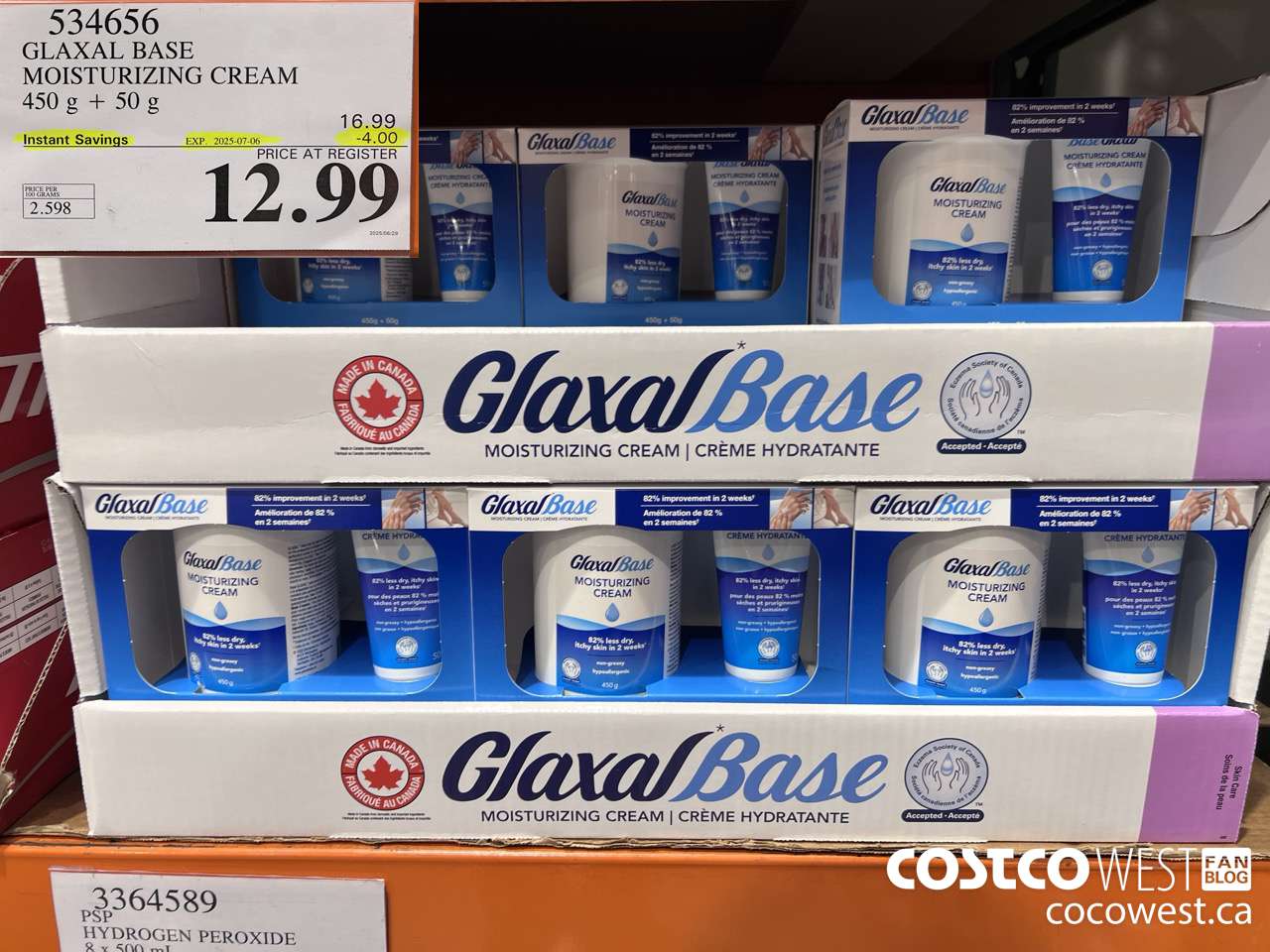 534656 GLAXAL BASE CREAM 450g + 50 g ($4.00 INSTANT SAVINGS EXPIRES ON 2025-07-06) $12.99
