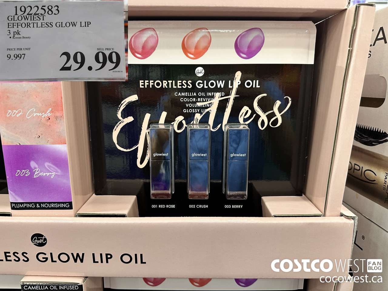 1922583 GLOWIEST EFFORTLESS GLOW LIP 3PK $29.99