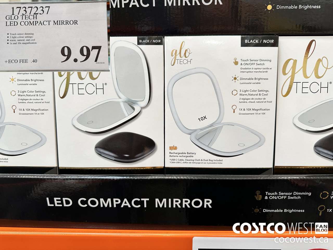 1737237 GLO TECH LED COMPACT MIRROR $9.97