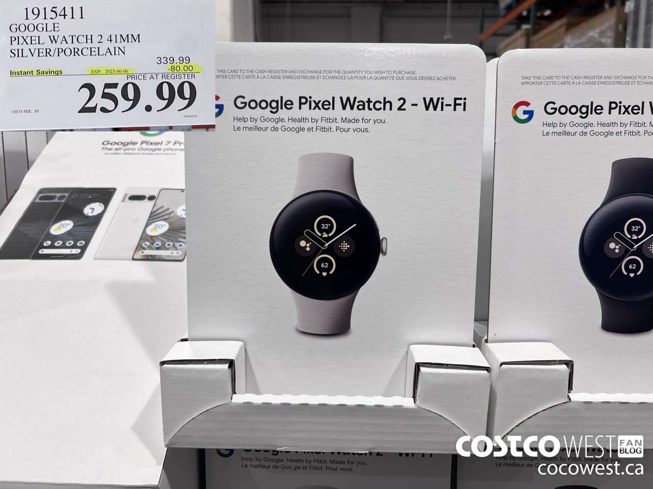1915411 GOOGLE PIXEL WATCH 2 41MM SILVER/PORCELAIN ($80.00 INSTANT SAVINGS EXPIRES ON 2025-06-06) $259.99