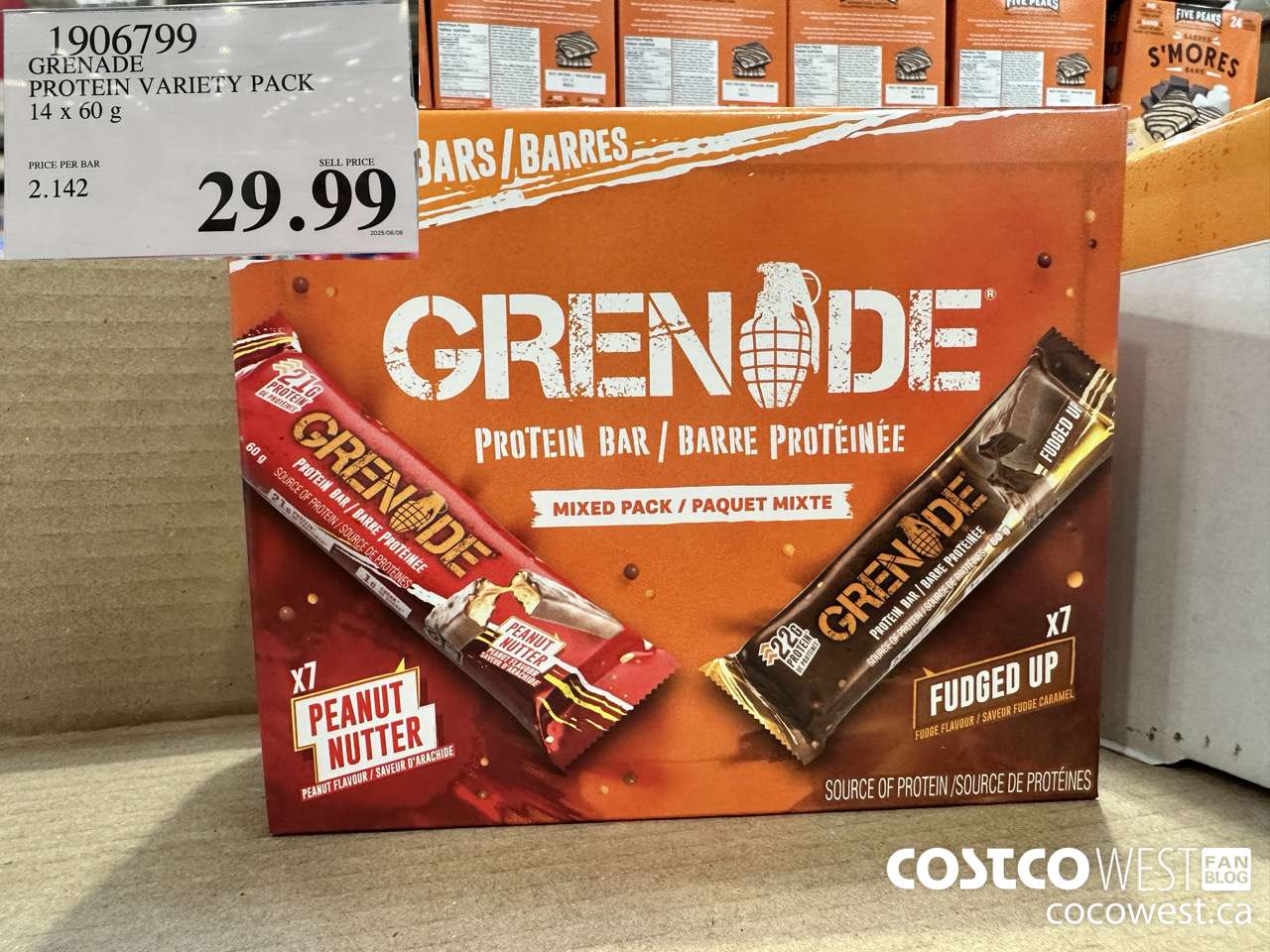 1906799 GRENADE PROTEIN VARIETY PACK 14 X 60G $29.99