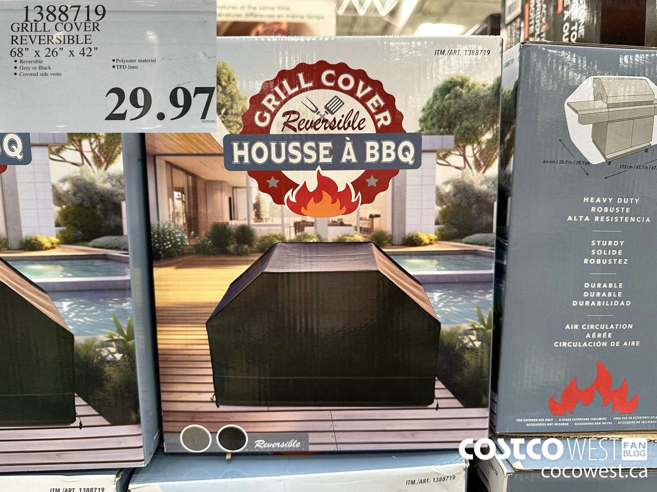 1388719 GRILL COVER REVERSIBLE 68