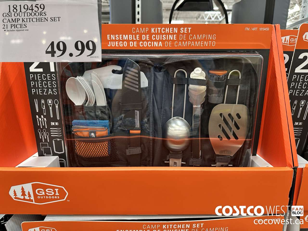 1819459 GSI OUTDOORS CAMP KITCHEN SET 21 PIECES $49.99