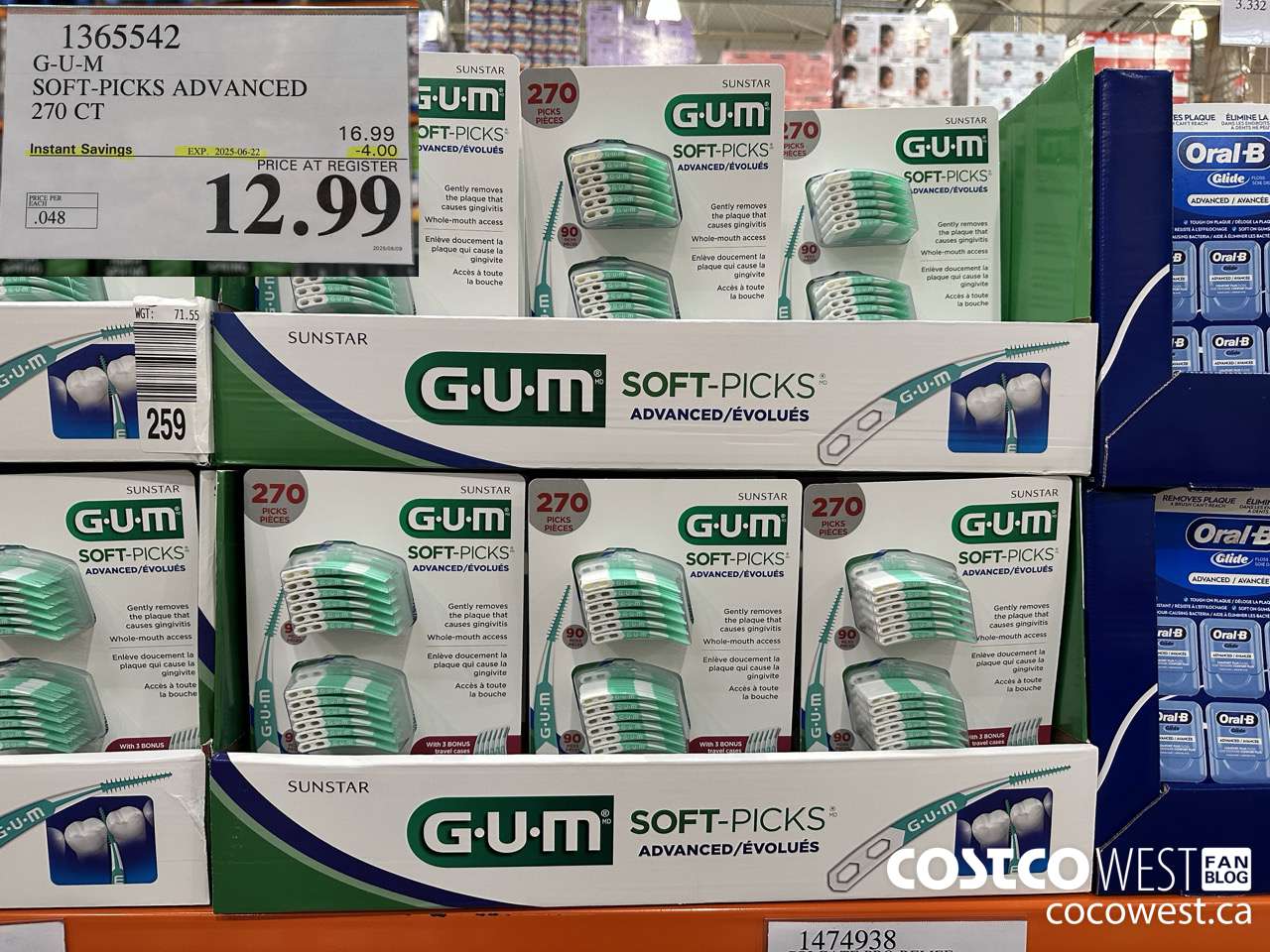 1365542 G-U-M SOFT-PICKS ADVANCED 270 CT ($4.00 INSTANT SAVINGS EXPIRES ON 2025-06-22) $12.99