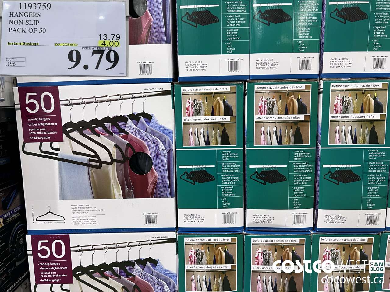 1193759 HANGERS NON SLIP PACK OF 50 ($4.00 INSTANT SAVINGS EXPIRES ON 2025-06-09) $9.79