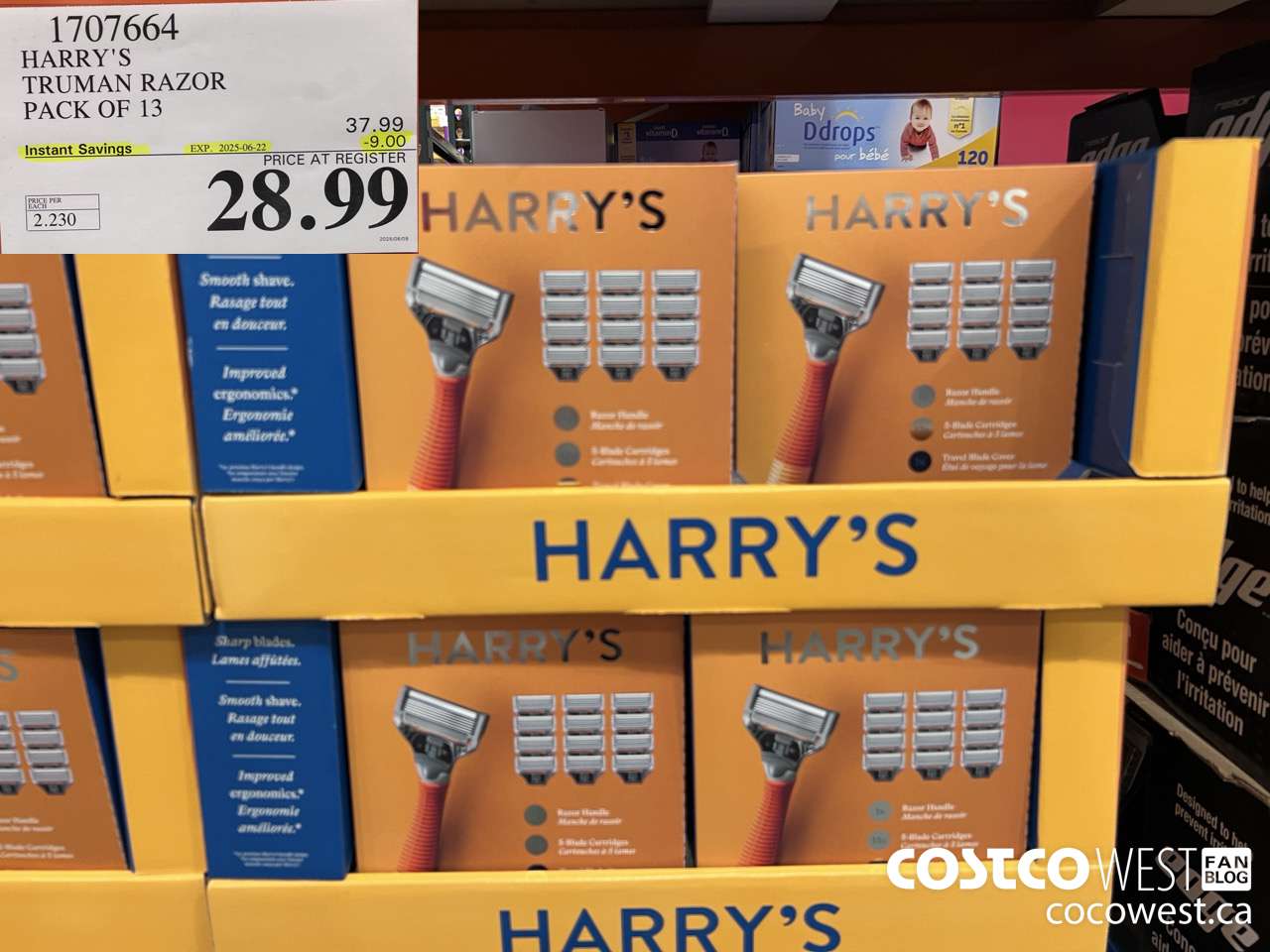 1707664 HARRY'S TRUMAN TRUMAN WET SHAVE RAZOR 13 CARTS + BLADE COVER ($9.00 INSTANT SAVINGS EXPIRES ON 2025-06-22) $28.99