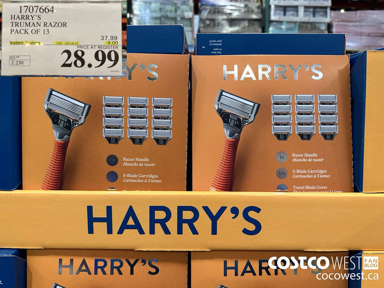 1707664 HARRY'S TRUMAN TRUMAN WET SHAVE RAZOR 13 CARTS + BLADE COVER ($9.00 INSTANT SAVINGS EXPIRES ON 2025-06-22) $28.99