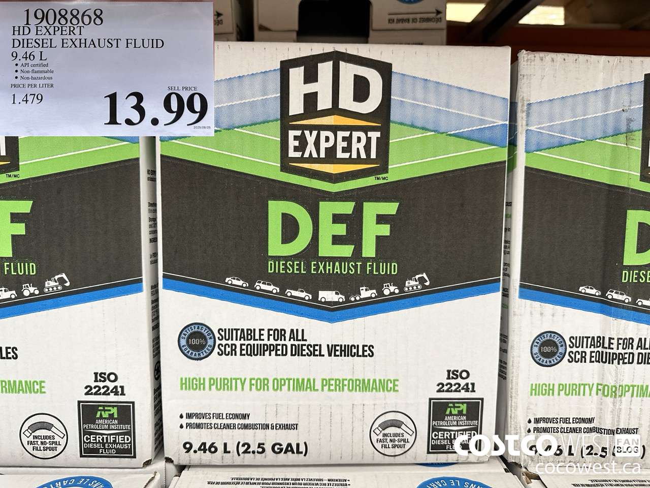 1908868 HD EXPERT DIESEL EXHAUST FLUID 9.46L $13.99
