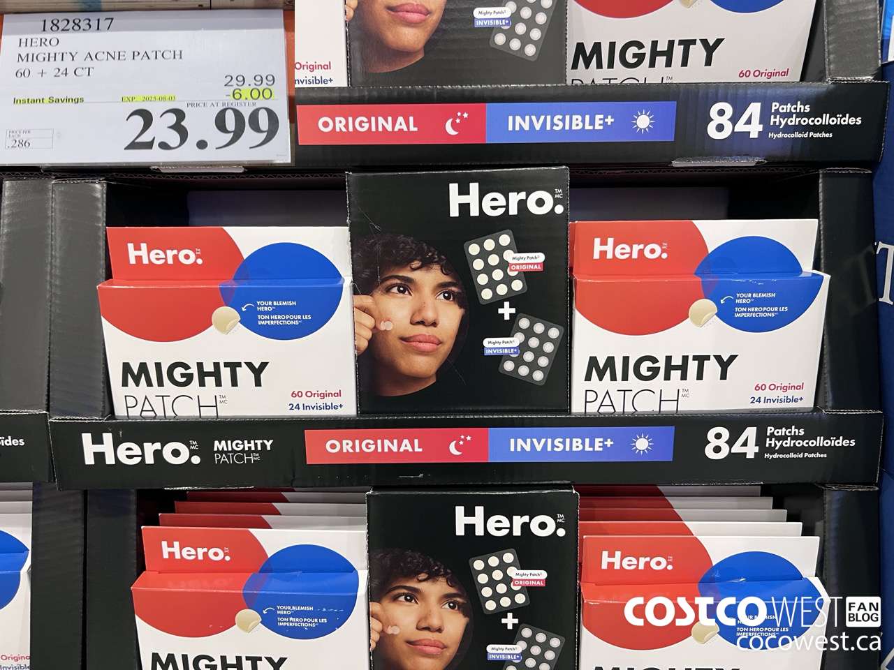 1828317 HERO MIGHTY ACNE PATCH 60 + 24 CT ($6.00 INSTANT SAVINGS EXPIRES ON 2025-08-03) $23.99