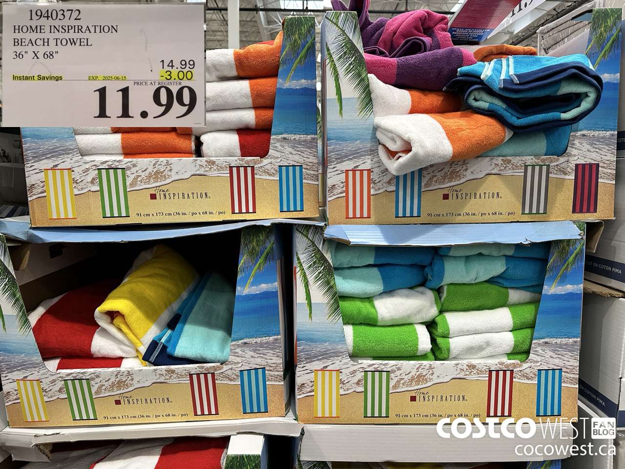 1940372 HOME INSPIRATION BEACH TOWEL 36