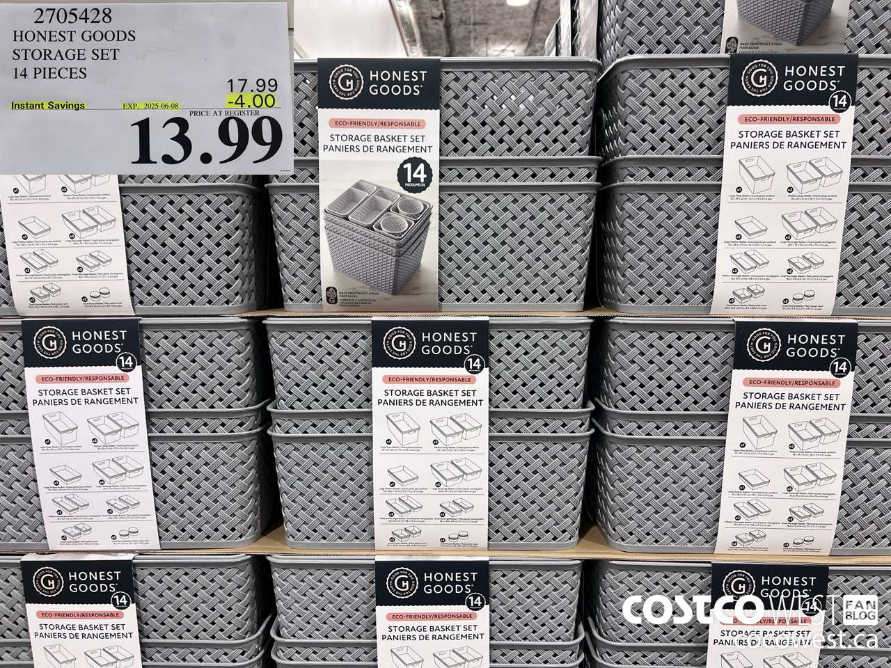 2705428 HONEST GOOD STORAGE SET 14 PIECES ($4.00 INSTANT SAVINGS EXPIRES ON 2025-06-08) $13.99