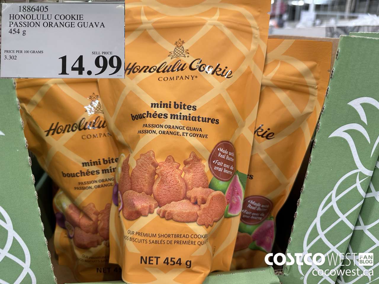 1886405 HONOLULU COOKIE PASSION ORANGE GUAVA 454G $14.99