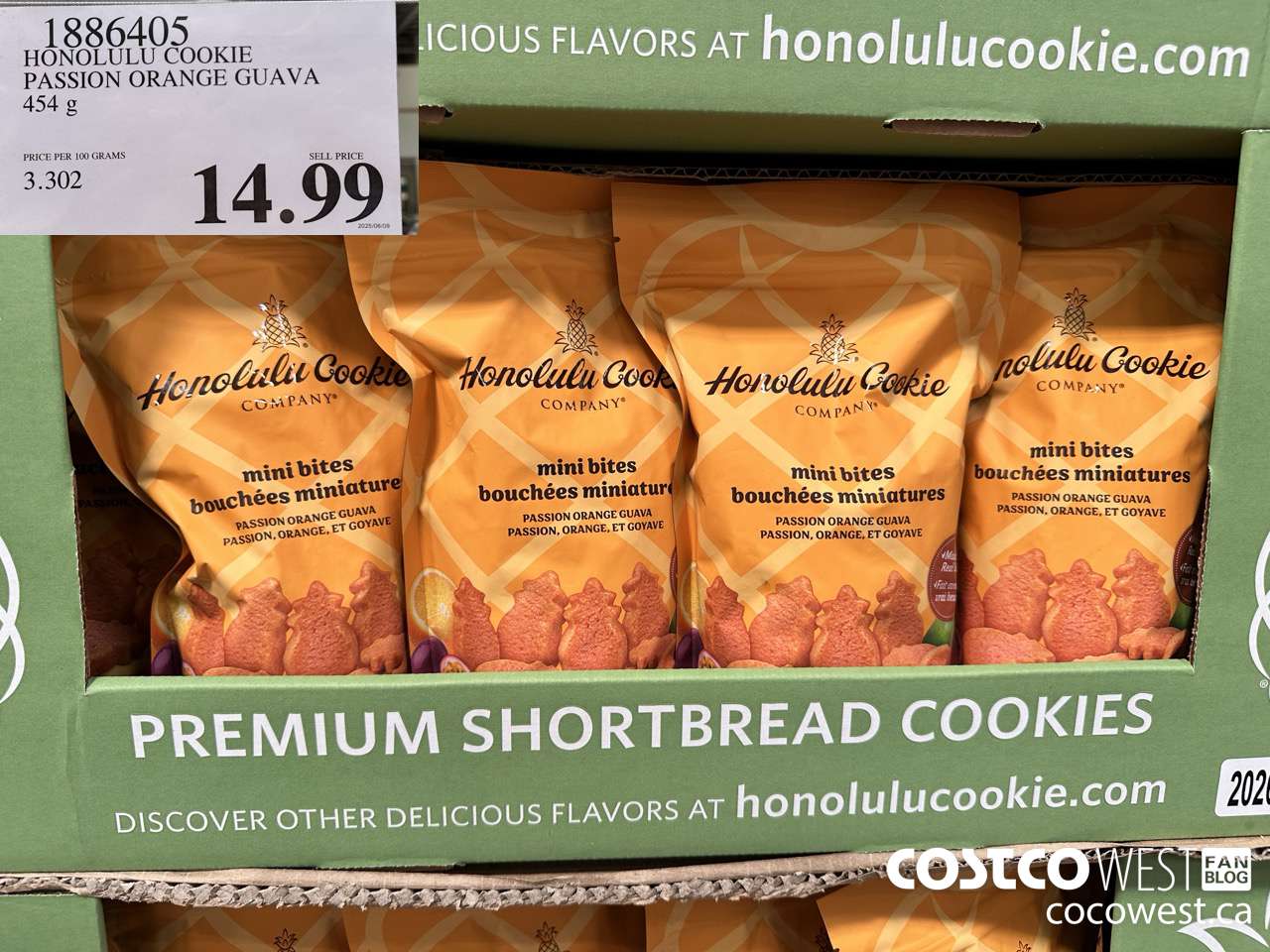 1886405 HONOLULU COOKIE PASSION ORANGE GUAVA 454G $14.99