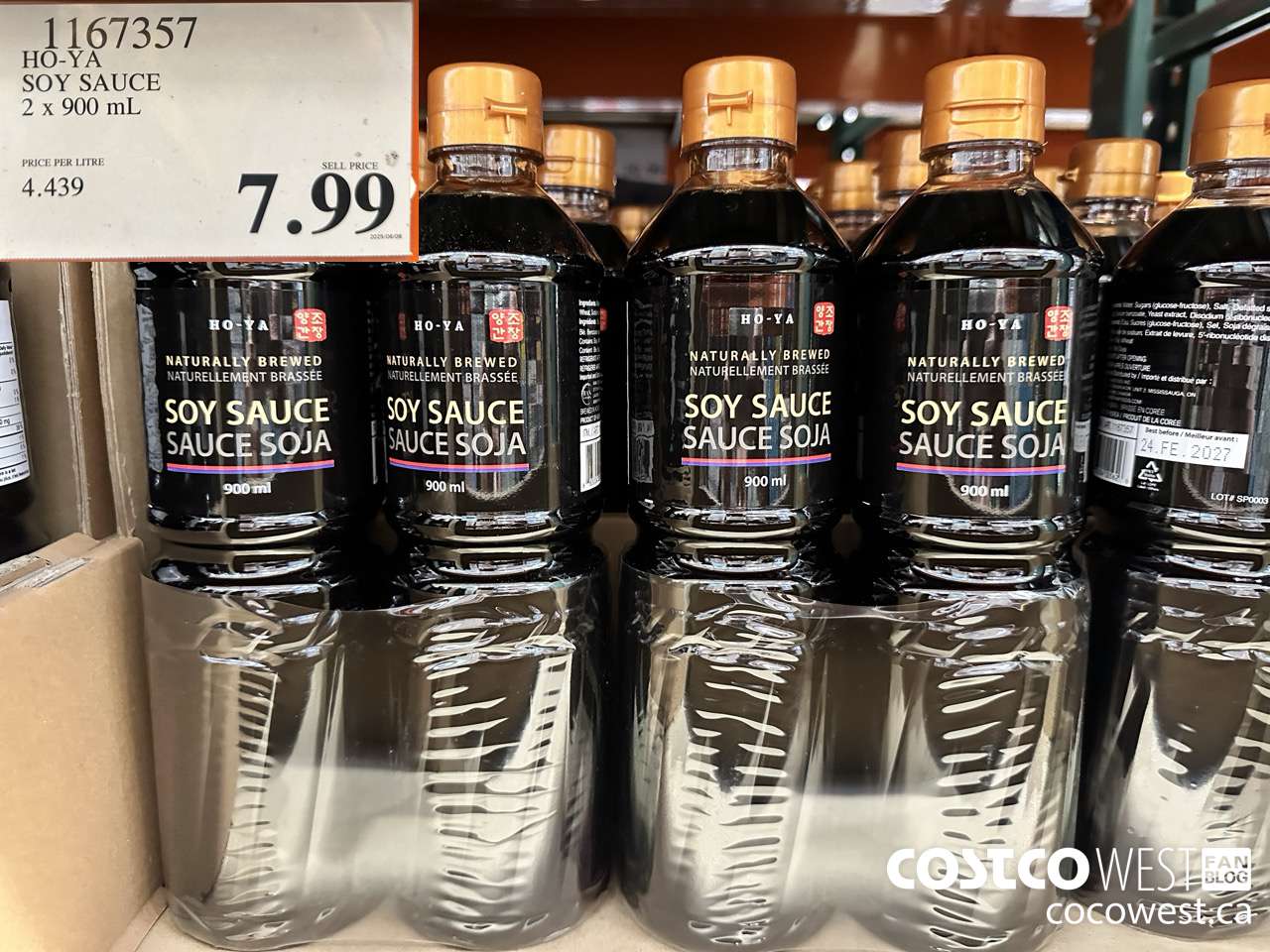 1167357 HO-YA SOY SAUCE 2 X 900ML $7.99