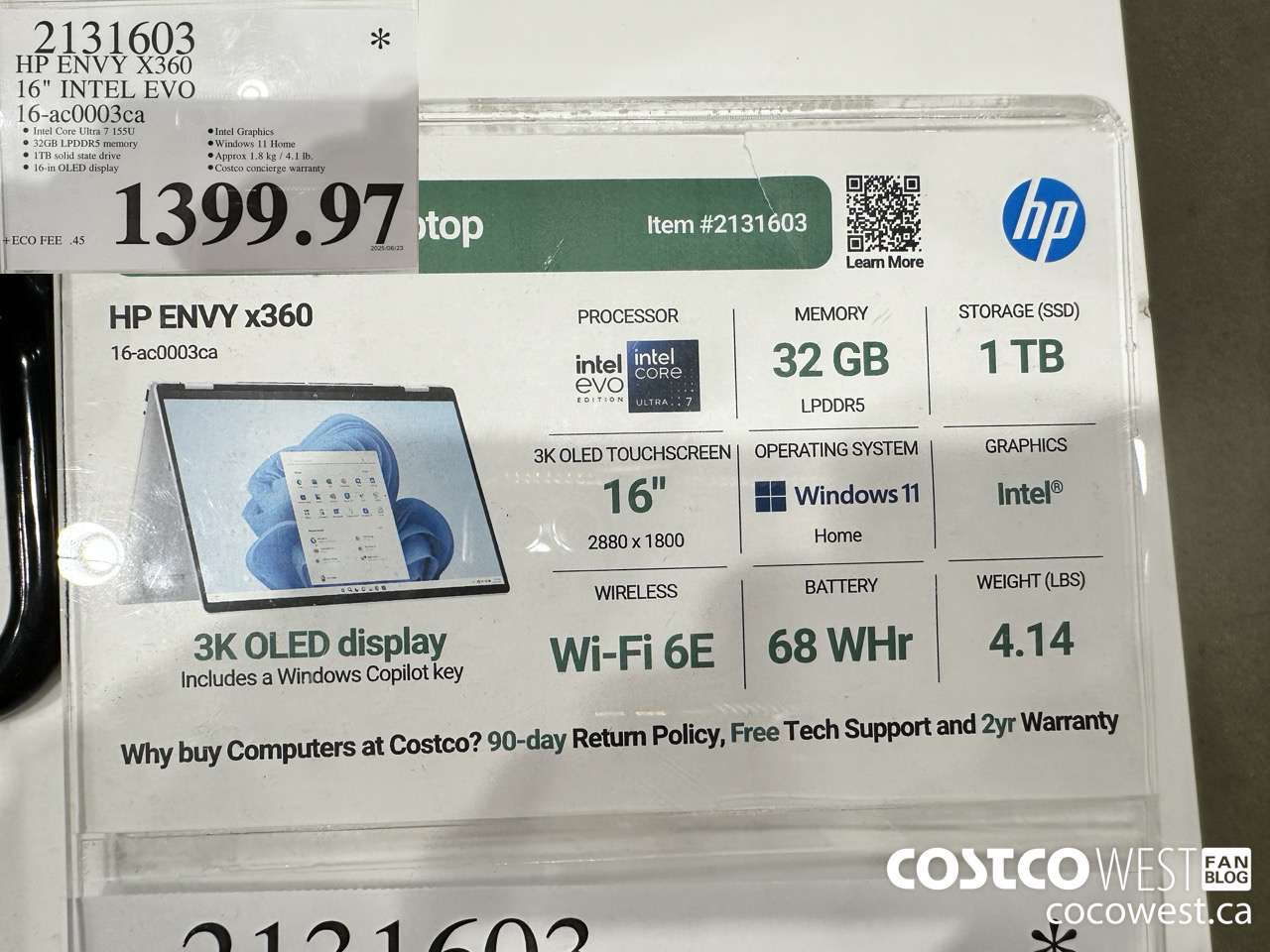 2131603 HP ENVY X360 16