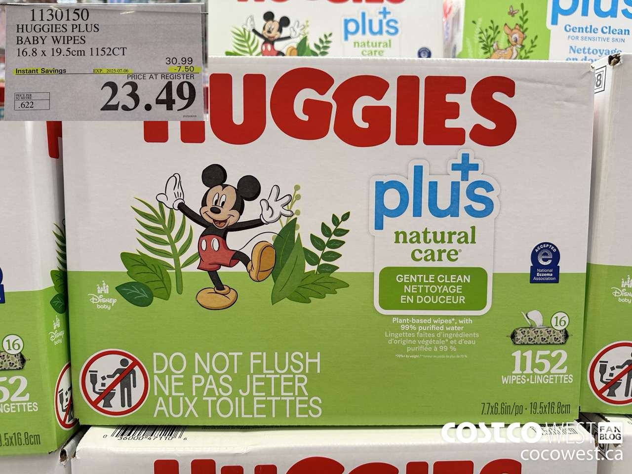 1130150 HUGGIES PLUS BABY WIPES 16.8 X 19.5 CM 1152CT ($7.50 INSTANT SAVINGS EXPIRES ON 2025-07-06) $23.49