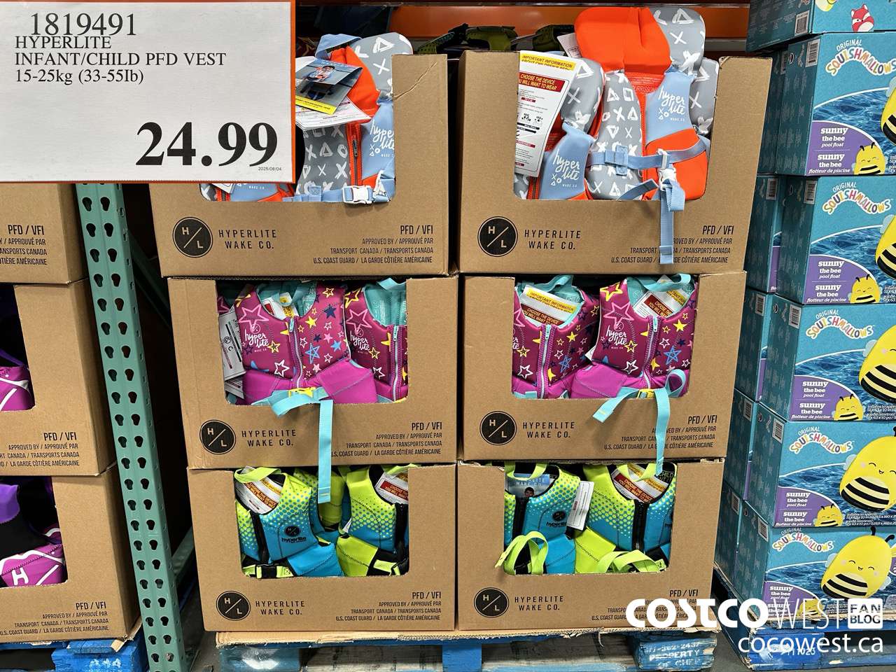 1819491 HYPERLITE INFANT/CHILD PFD VEST 15-25KG (33-55LB) $24.99