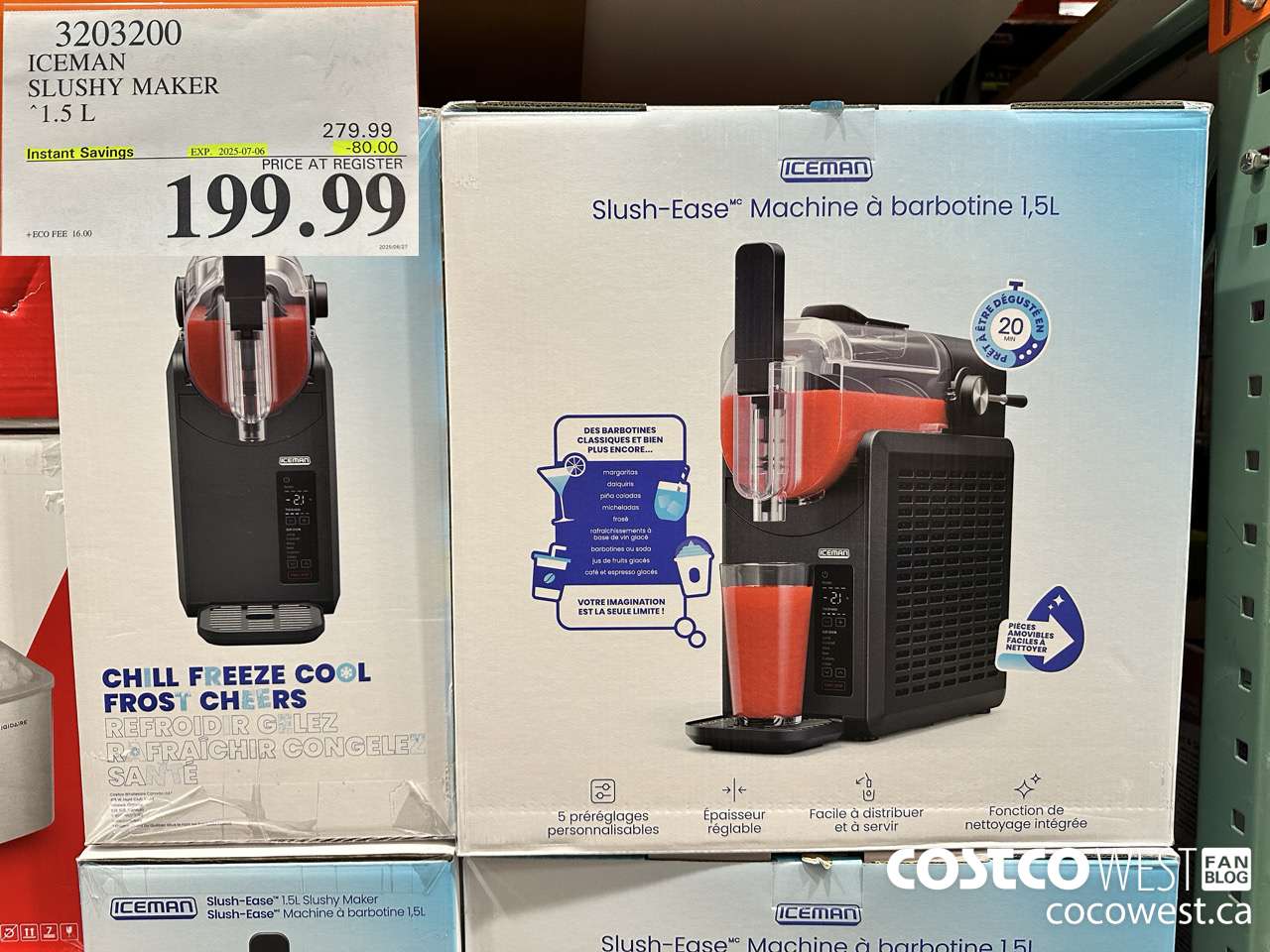 3203200 ICEMAN SLUSHY MAKER 1.5L ($80.00 INSTANT SAVINGS EXPIRES ON 2025-07-06) $199.99