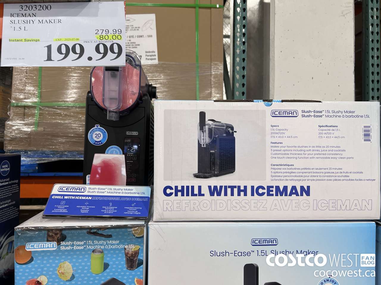 3203200 ICEMAN SLUSHY MAKER 1.5L ($80.00 INSTANT SAVINGS EXPIRES ON 2025-07-06) $199.99