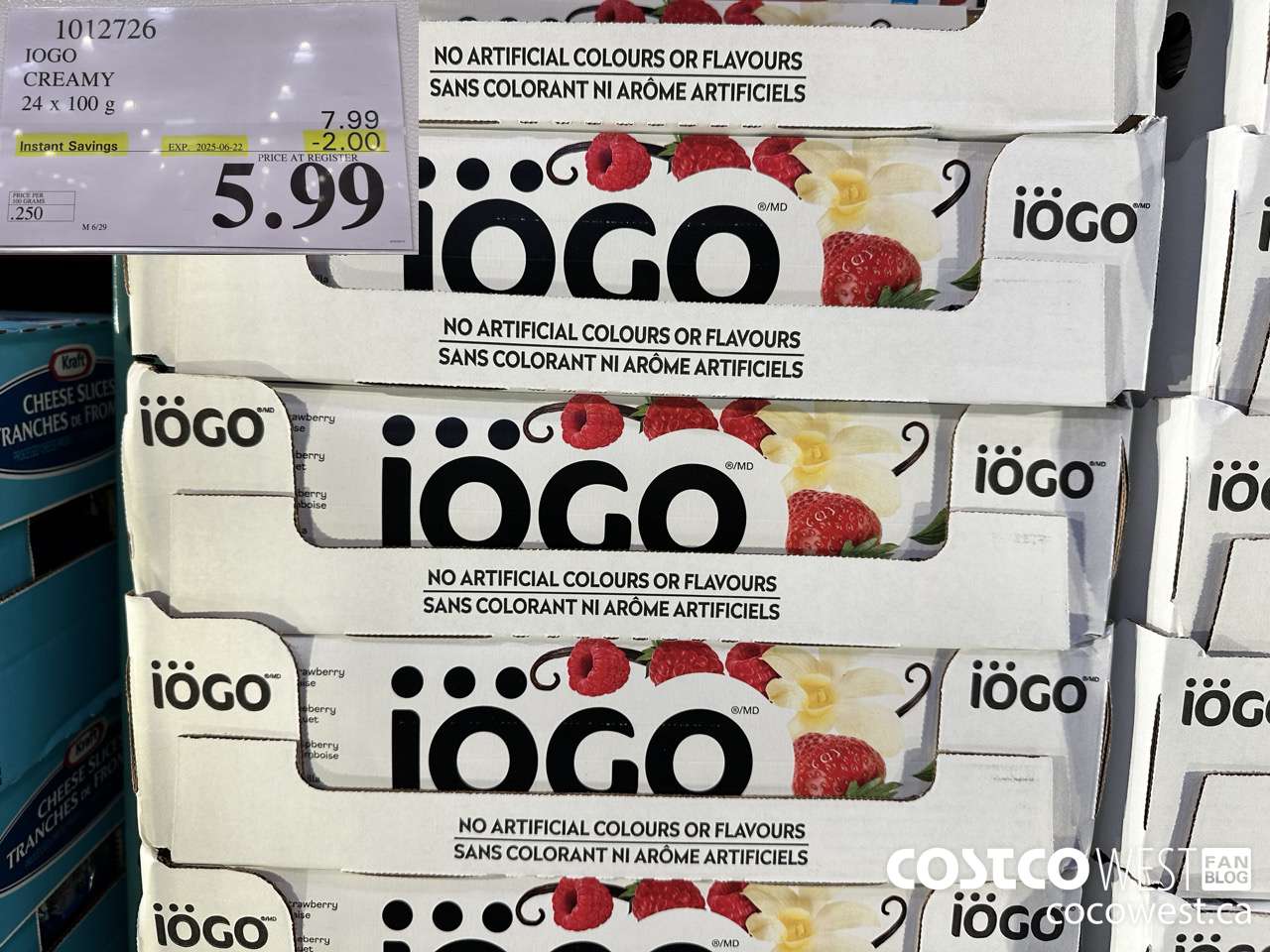 1012726 IOGO CREAMY 24 X 100G ($2.00 INSTANT SAVINGS EXPIRES ON 2025-06-22) $5.99