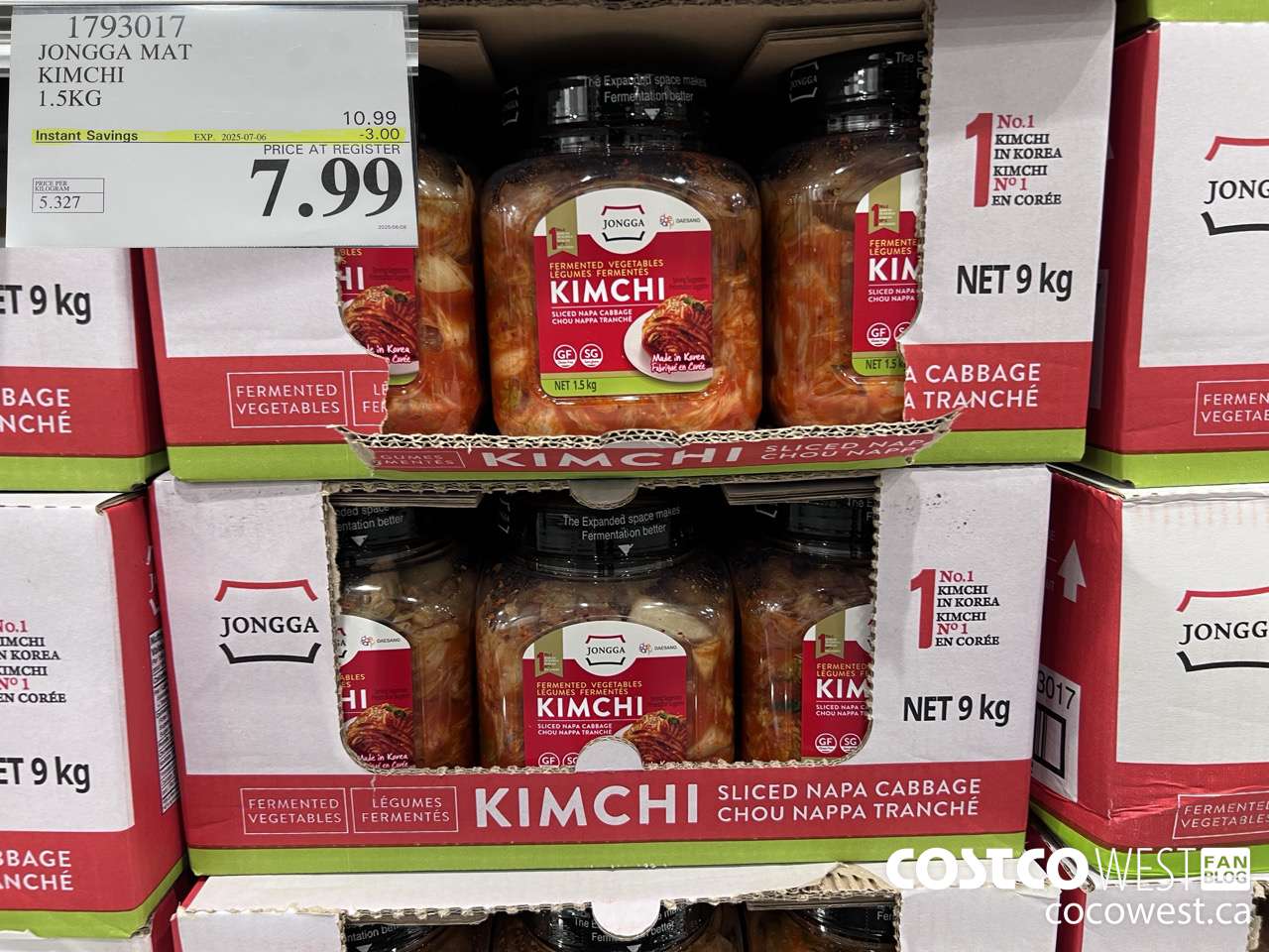 1793017 JONGGA MAT KIMCHI 1.5KG ($3.00 INSTANT SAVINGS EXPIRES ON 2025-07-06) $7.99