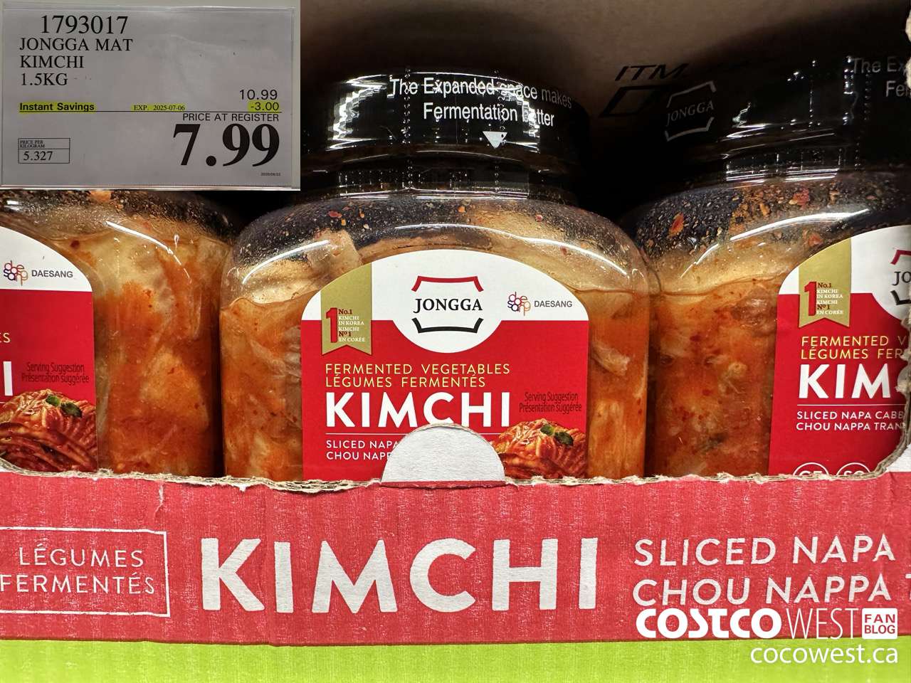 1793017 JONGGA MAT KIMCHI 1.5KG ($3.00 INSTANT SAVINGS EXPIRES ON 2025-07-06) $7.99