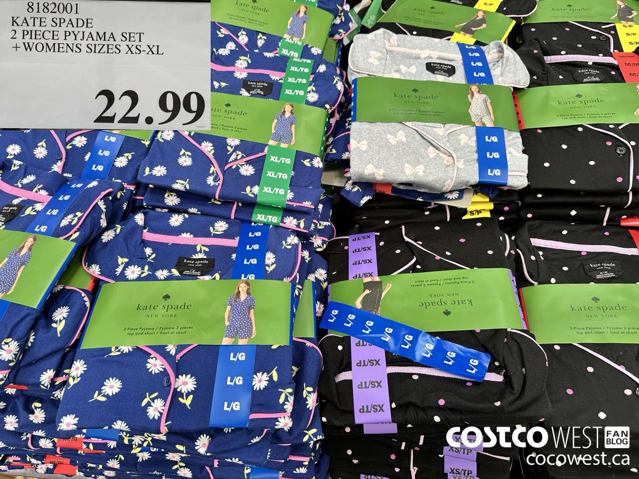 8182001 KATE SPADE 2 PIECE PYJAMA SET WOMENS SIZES XS-XL $22.99