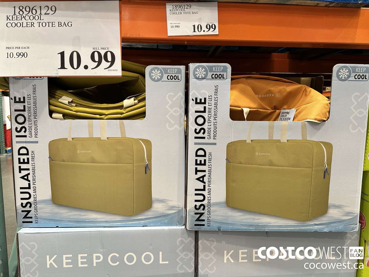 1896129 KEEPCOOL COOLER TOTE BAG $10.99
