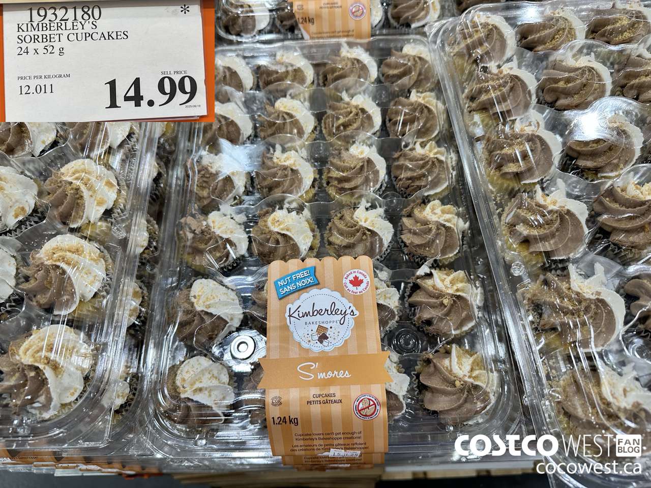 1932180 KIMBERLEY'S SORBET CUPCAKES 24 X 52G $14.99