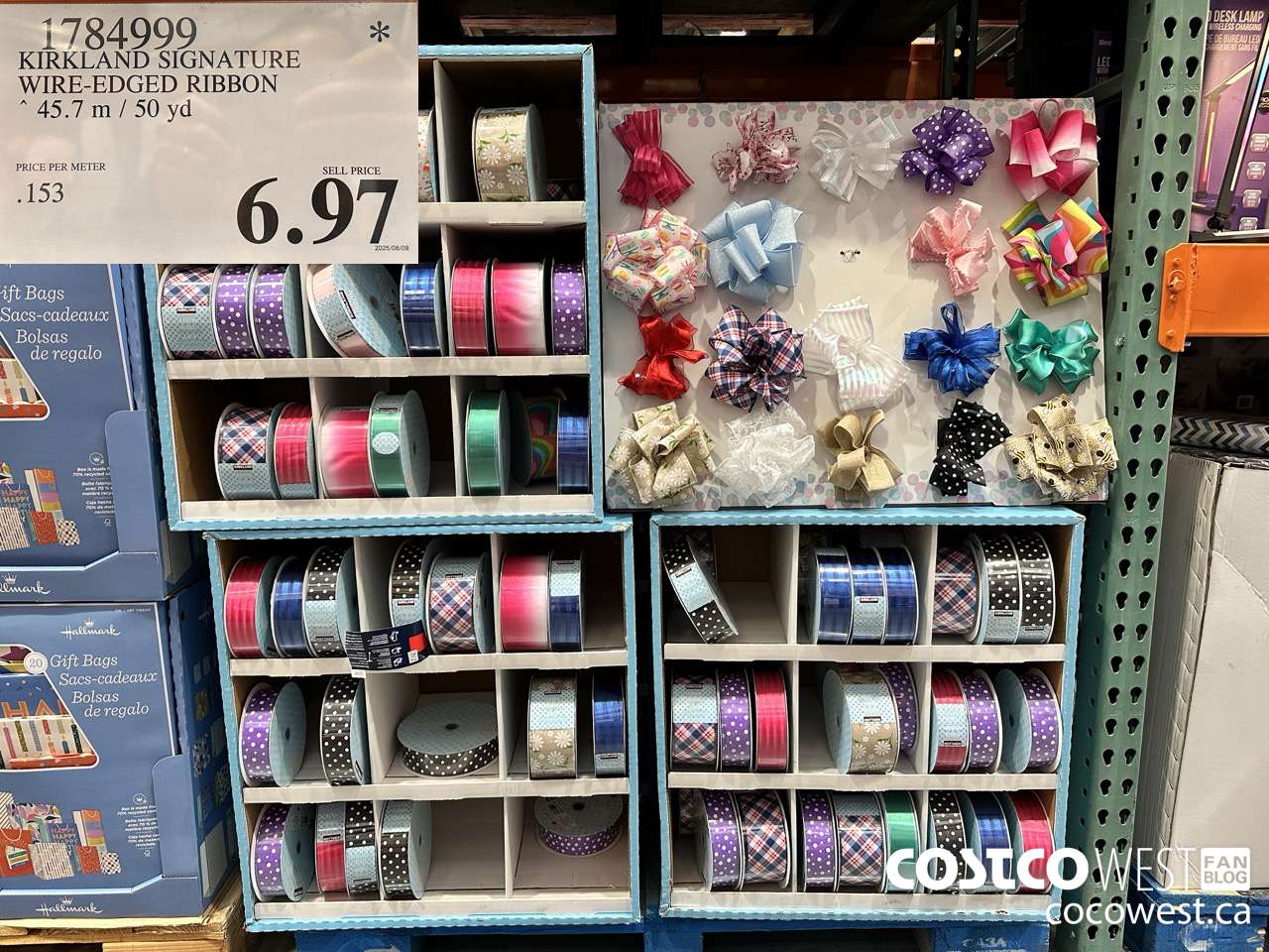 1784999 KIRKLAND SIGNATURE WIRE-EDGED RIBBON 45.7M / 50 YD $6.97