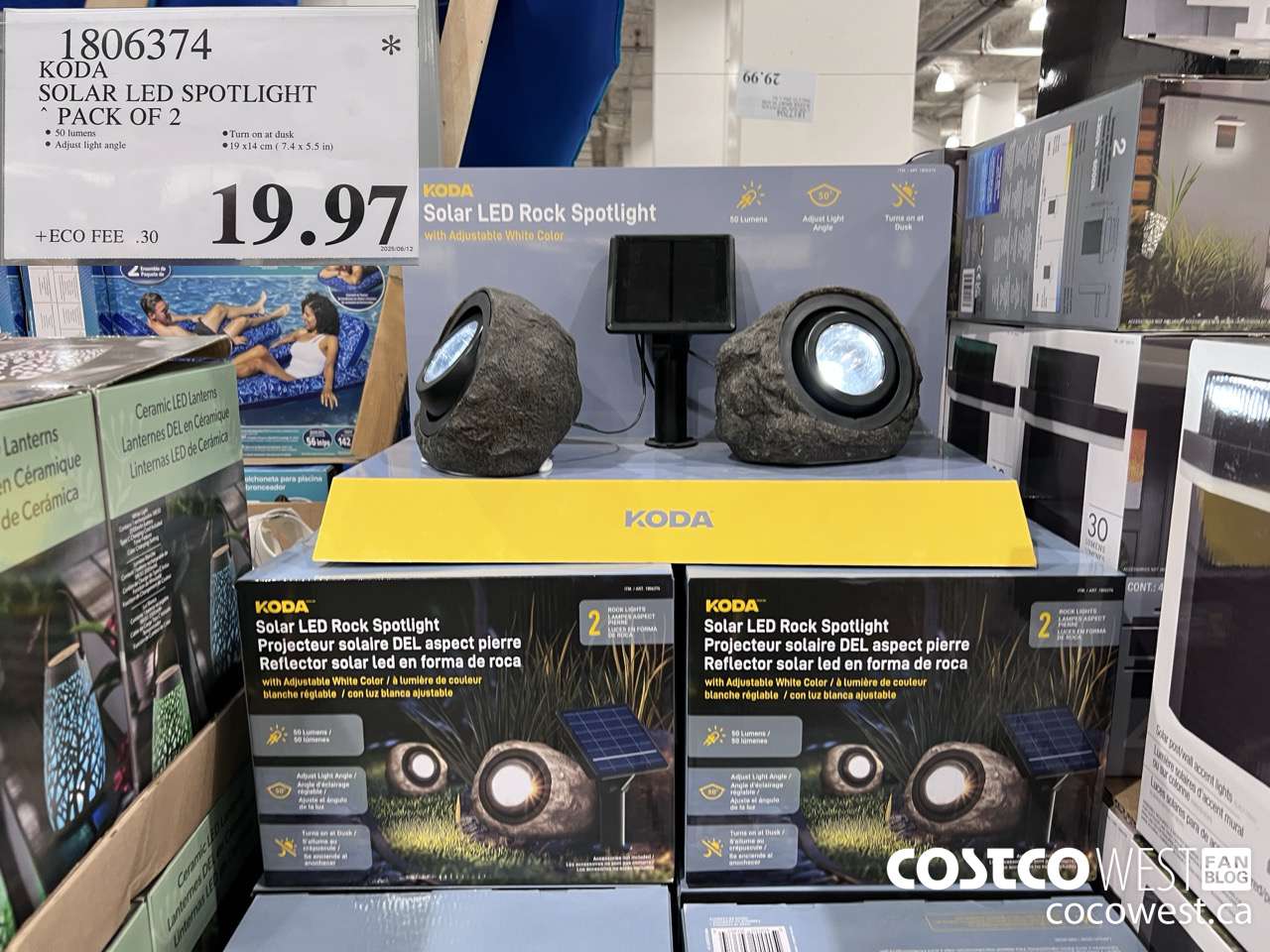 1806374 KODA SOLAR LED SPOTLIGHT PACK OF 2 $19.97