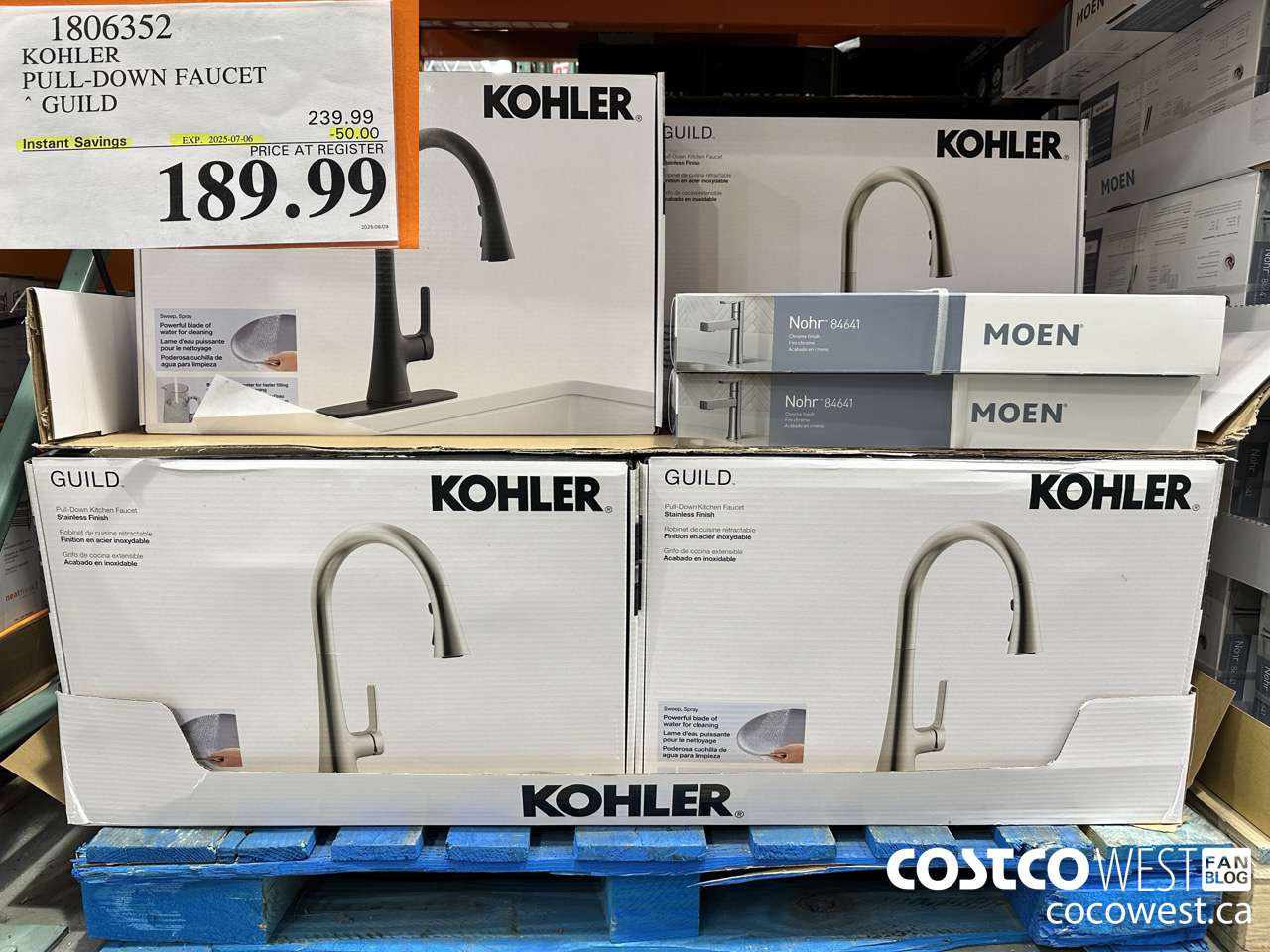 1806352 KOHLER PULL-DOWN FAUCET GUILD ($50.00 INSTANT SAVINGS EXPIRES ON 2025-07-06) $189.99