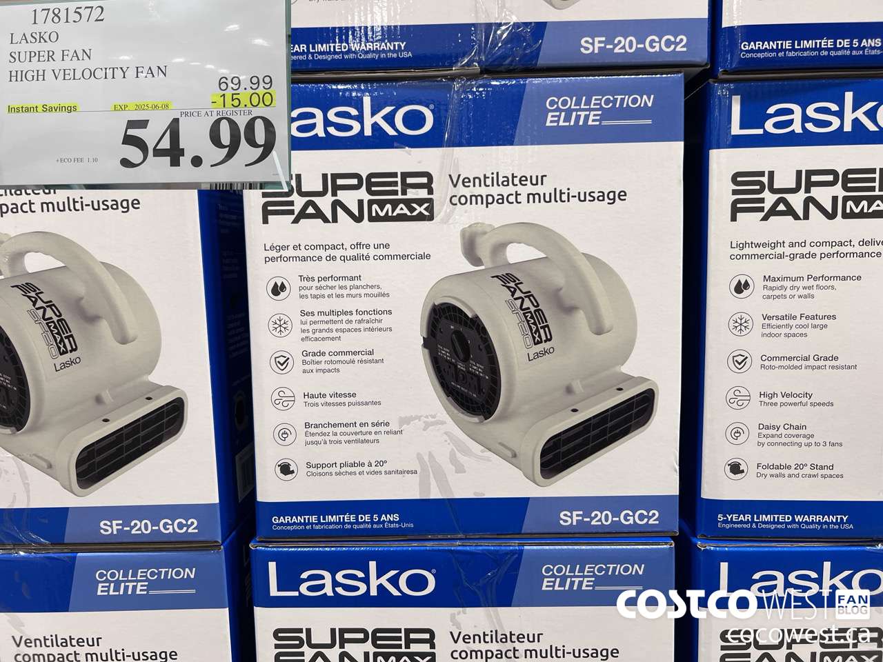 1781572 LASKO SUPER FAN HIGH VELOCITY FAN ($15.00 INSTANT SAVINGS EXPIRES ON 2025-06-08) $54.99