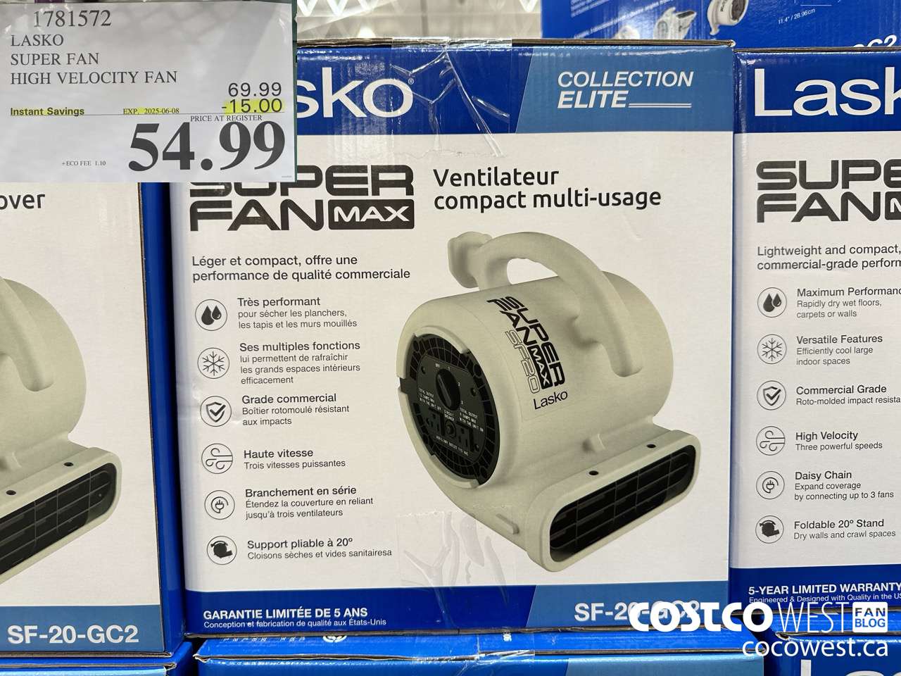 1781572 LASKO SUPER FAN HIGH VELOCITY FAN ($15.00 INSTANT SAVINGS EXPIRES ON 2025-06-08) $54.99