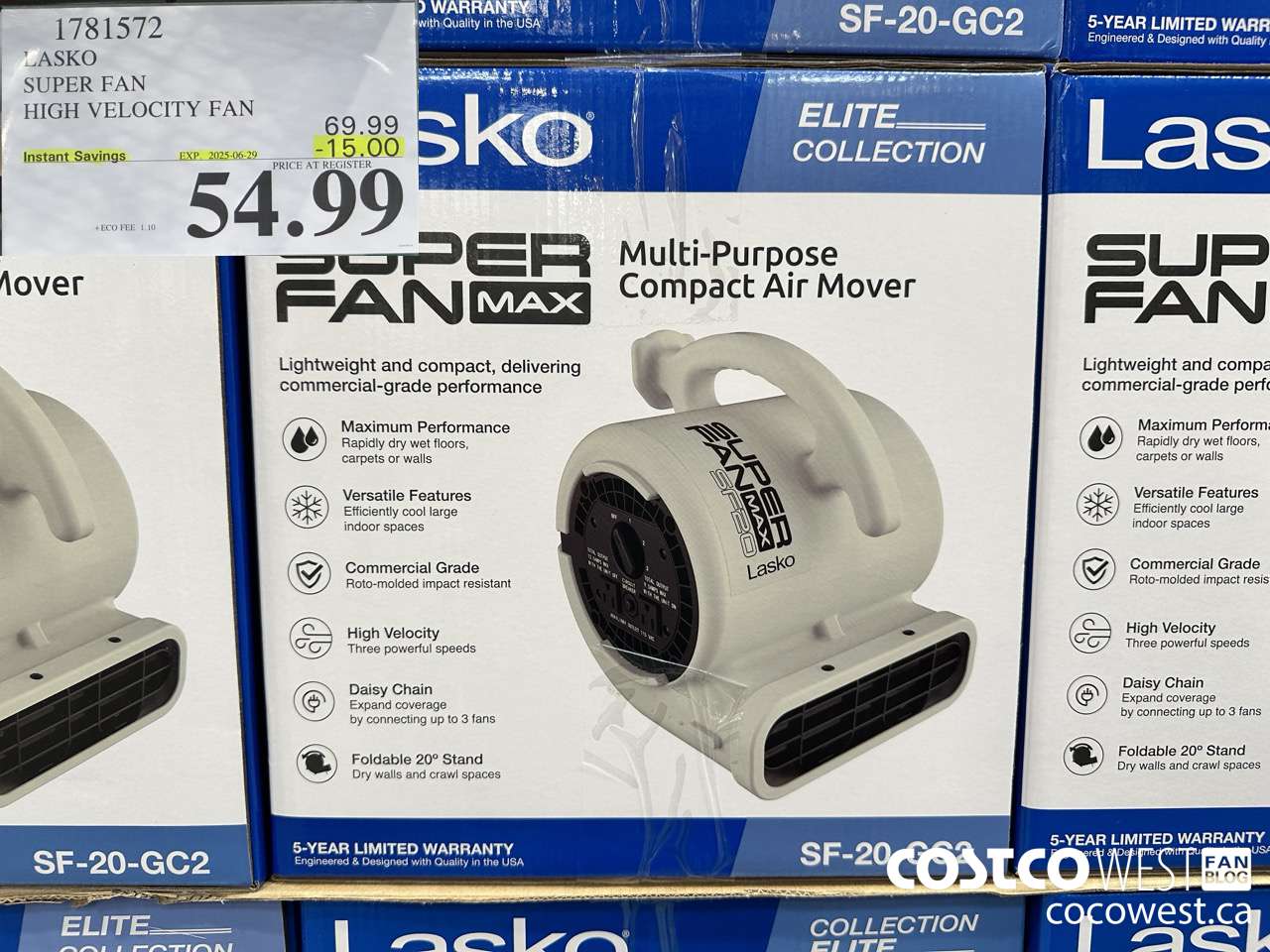 1781572 LASKO SUPER FAN HIGH VELOCITY FAN ($15.00 INSTANT SAVINGS EXPIRES ON 2025-06-29) $54.99