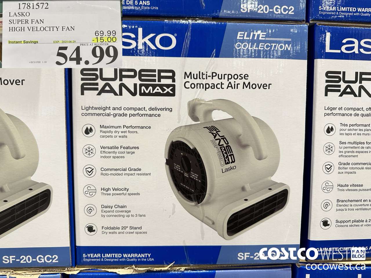 1781572 LASKO SUPER FAN HIGH VELOCITY FAN ($15.00 INSTANT SAVINGS EXPIRES ON 2025-06-29) $54.99