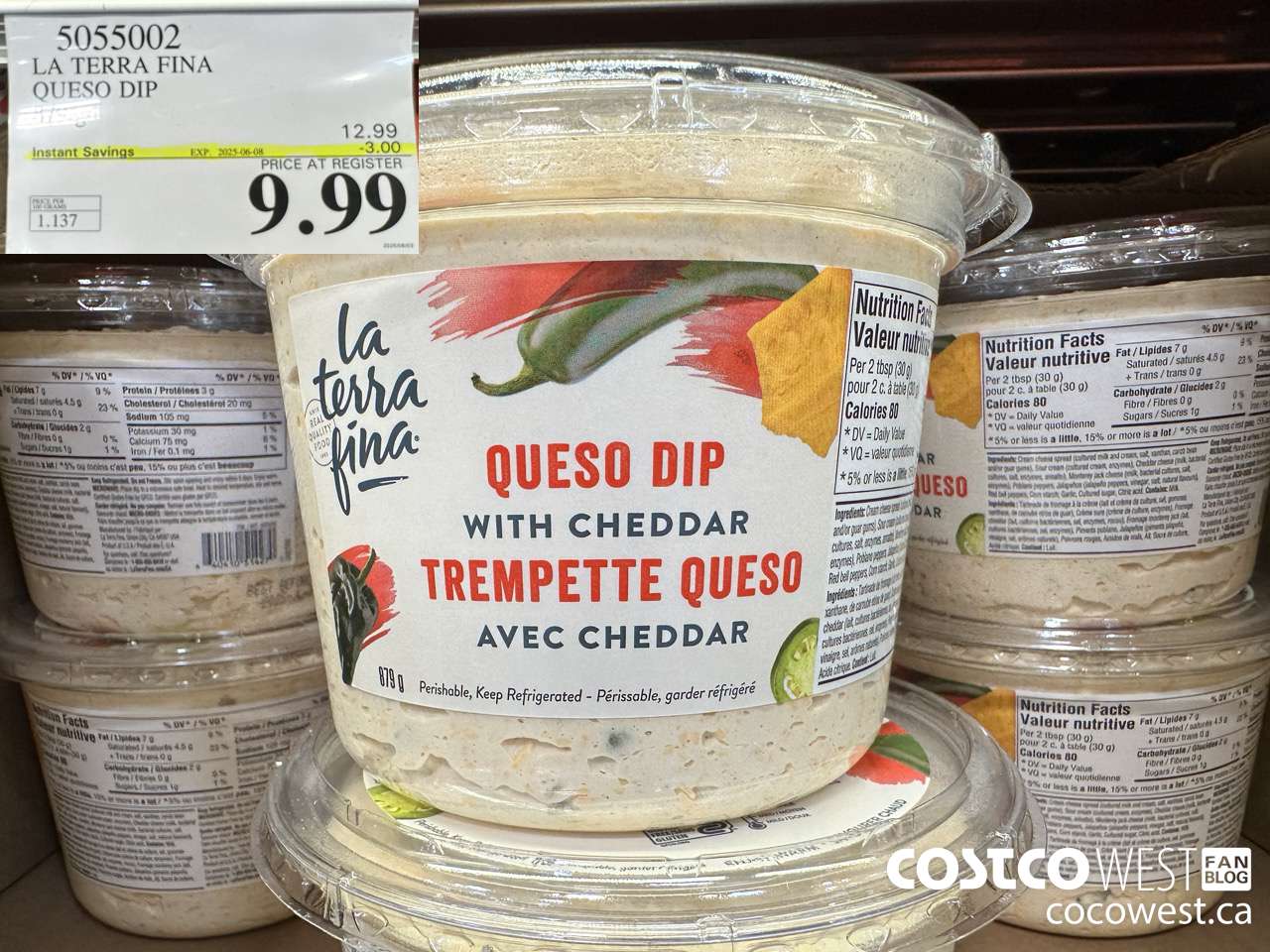 5055002 LA TERRA FINA QUESO DIP 879 g ($3.00 INSTANT SAVINGS EXPIRES ON 2025-06-08) $9.99