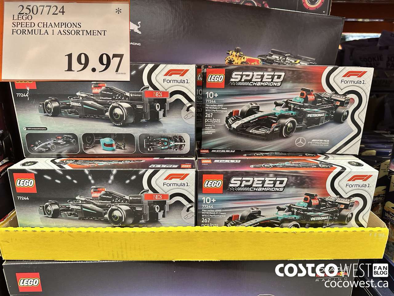 2507724 LEGO SPEED CHAMPIONS FORMULA 1 ASSORTMENT $19.97