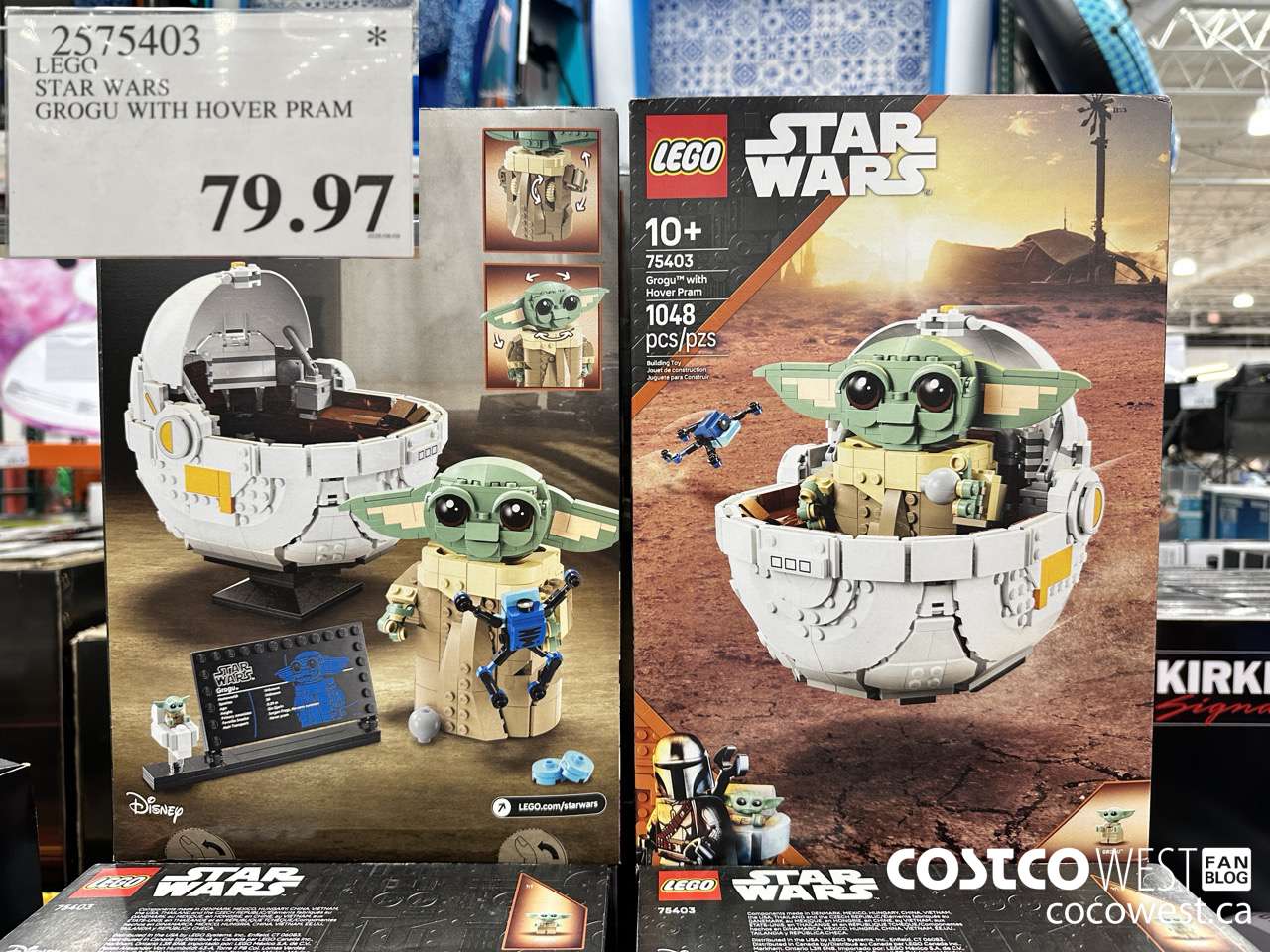 2575403 LEGO STAR WARS GROGU WITH HOVER PRAM $79.97