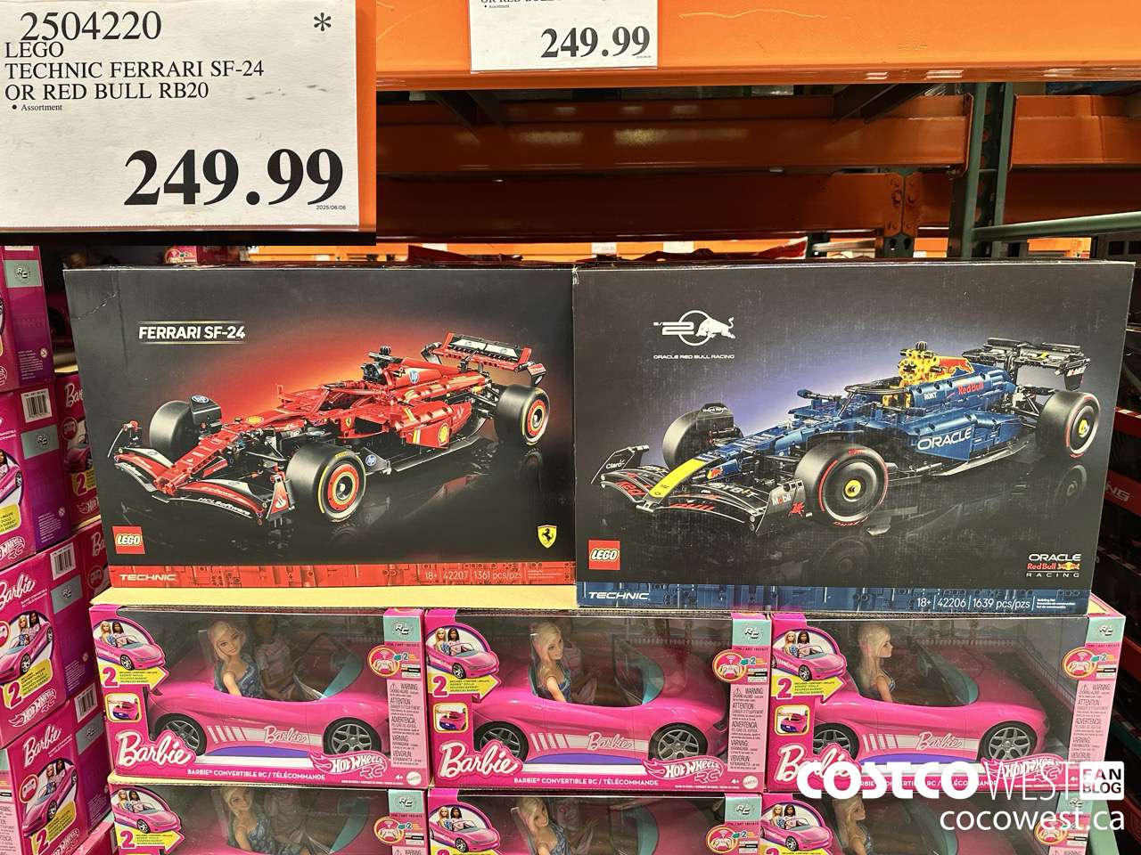 2504220 LEGO TECHNIC FERRARI SF-24 OR RED BULL RB20 $249.99