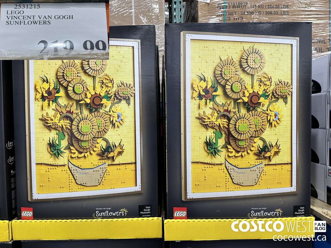 2531215 LEGO VINCENT VAN GOGH SUNFLOWERS $219.99