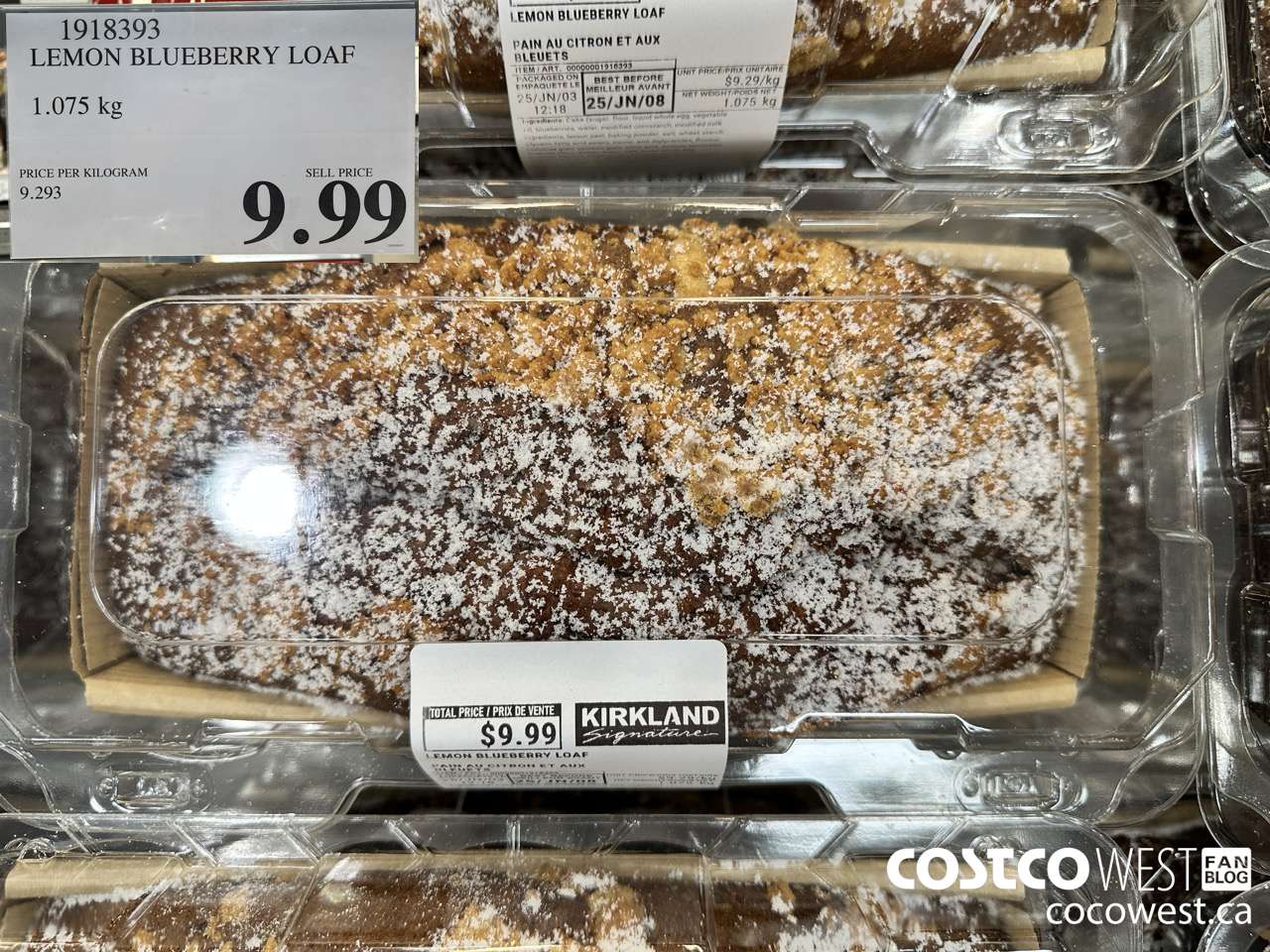 1918393 LEMON BLUEBERRY LOAF $9.99
