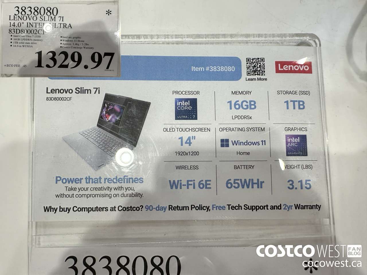 3838080 LENOVO SLIM 7I 14.0