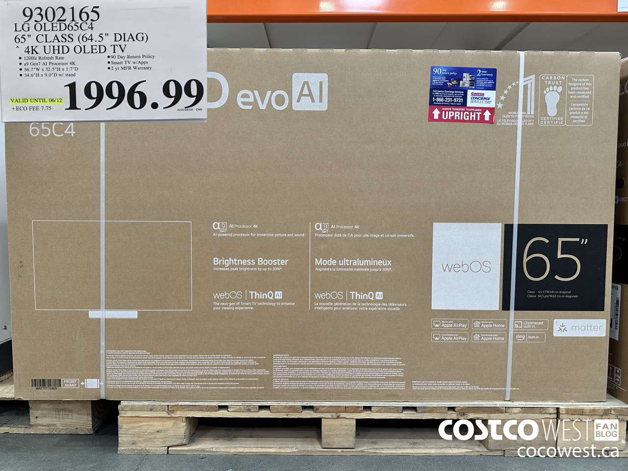 9302165 LG OLED65C4 65