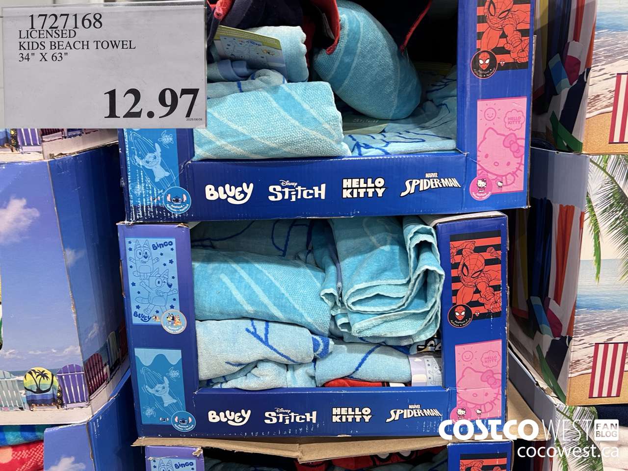 1727168 LICENSED KIDS BEACH TOWEL 34