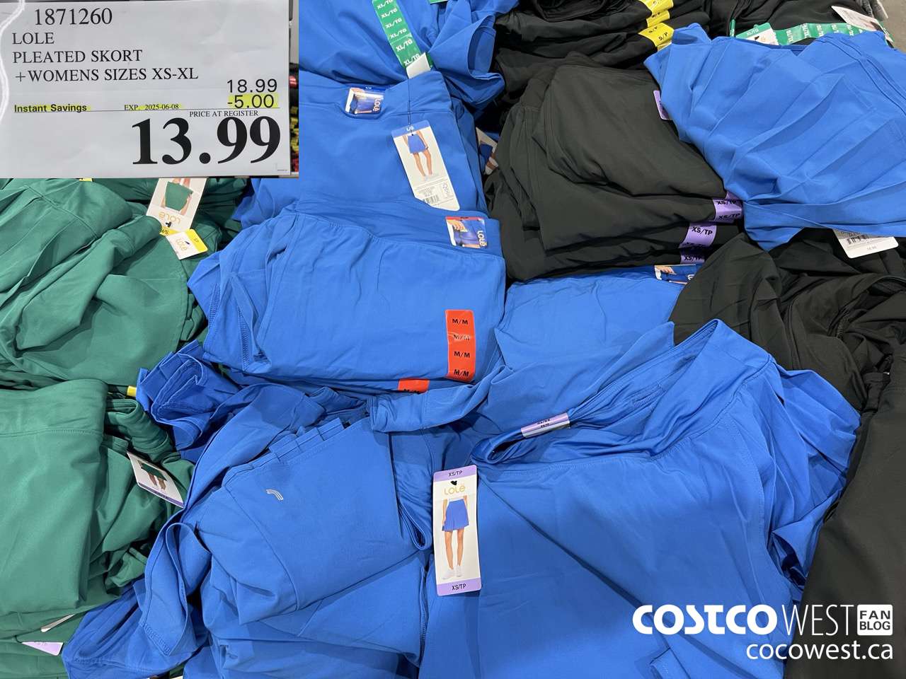 1871260 LOLE PLEATED SKORT WOMENS SIZES XS-XL ($5.00 INSTANT SAVINGS EXPIRES ON 2025-06-08) $13.99